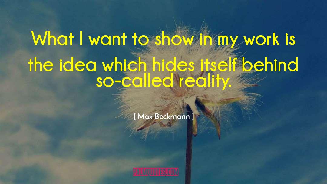 Hides quotes by Max Beckmann
