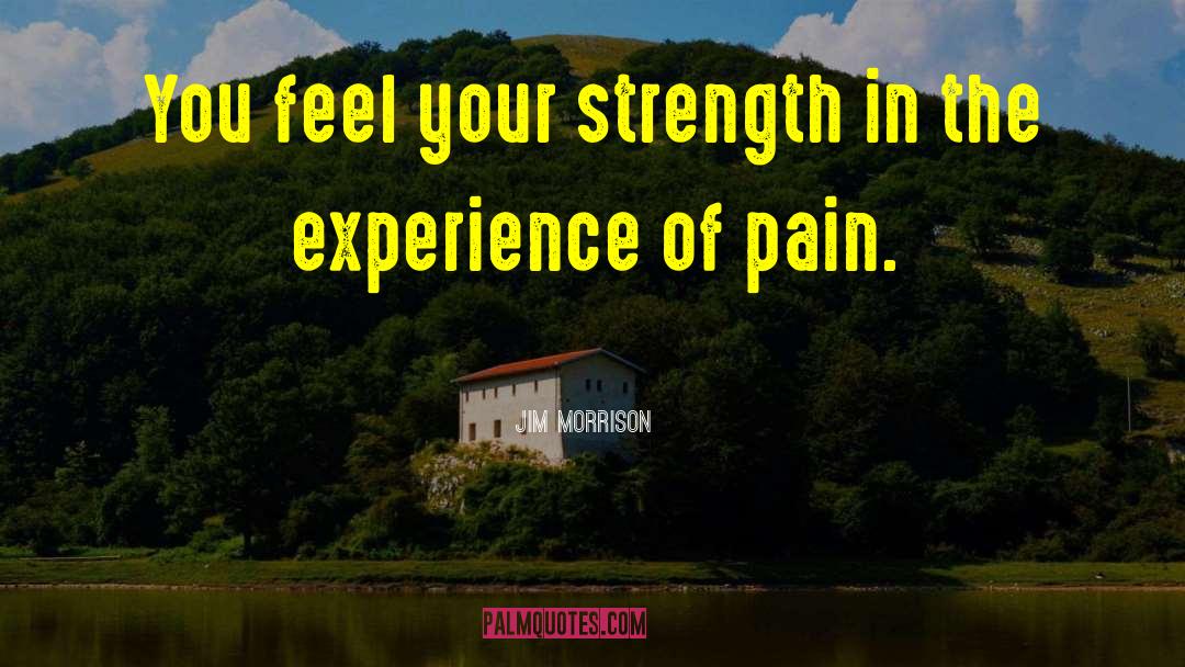 Hiding Pain quotes by Jim Morrison