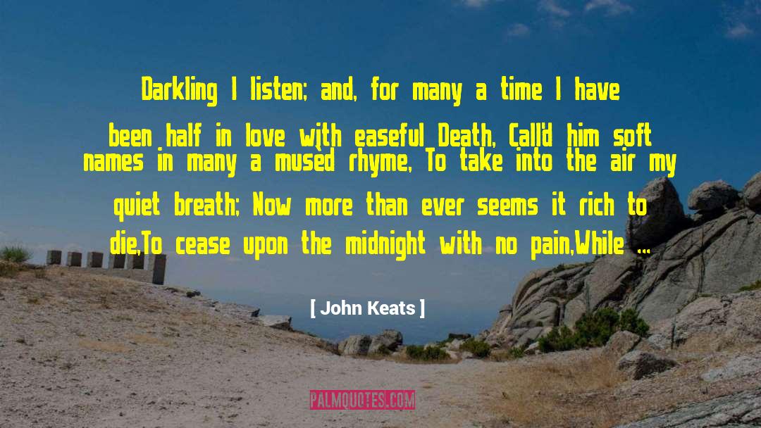 Hiding Pain quotes by John Keats