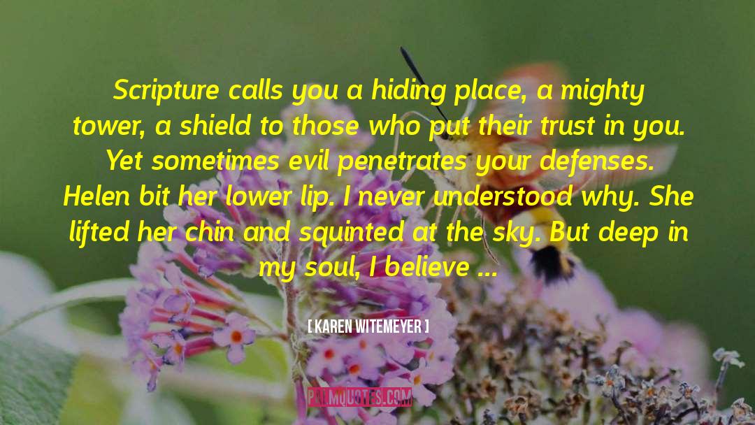 Hiding Place quotes by Karen Witemeyer