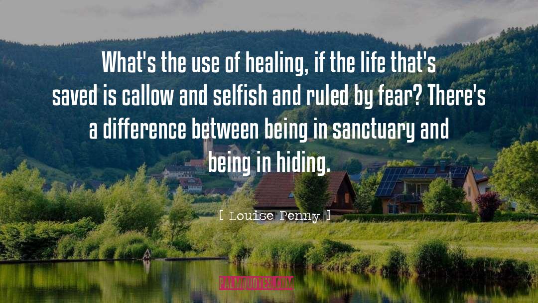 Hiding quotes by Louise Penny