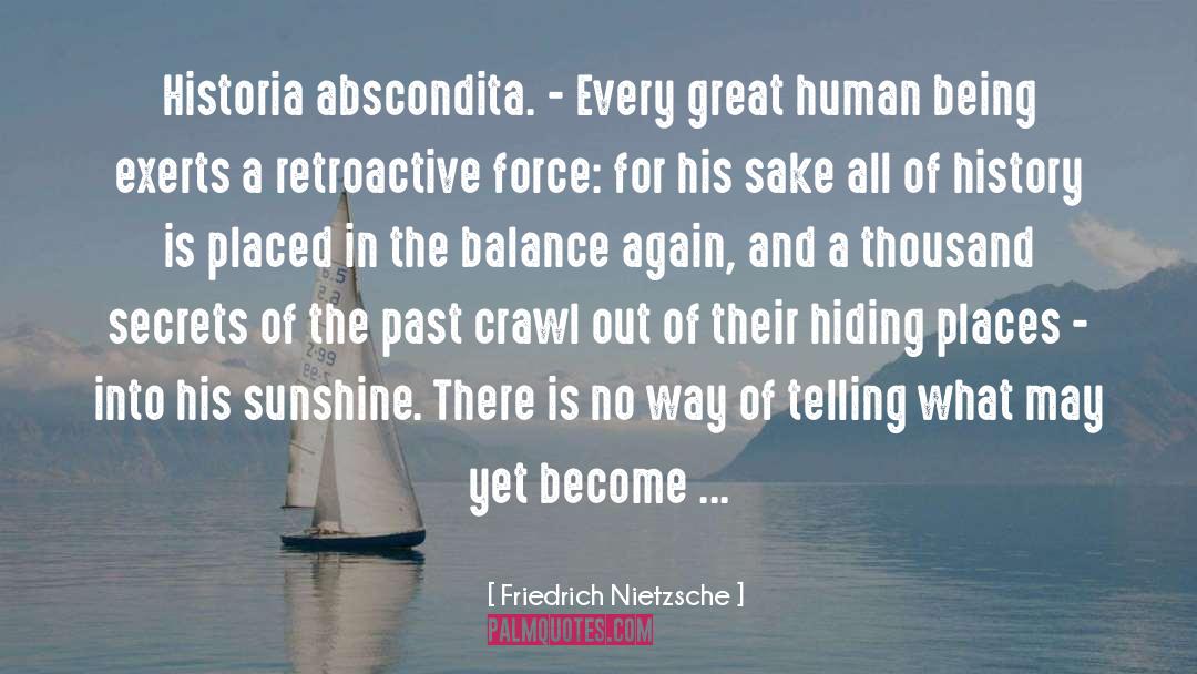 Hiding quotes by Friedrich Nietzsche