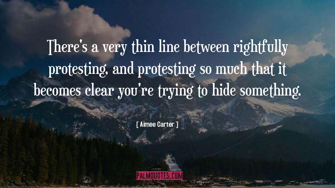 Hiding Something quotes by Aimee Carter