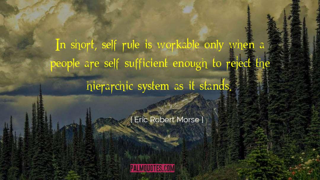 Hierarchic quotes by Eric Robert Morse