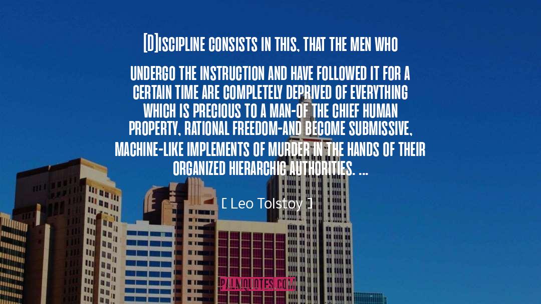 Hierarchic quotes by Leo Tolstoy