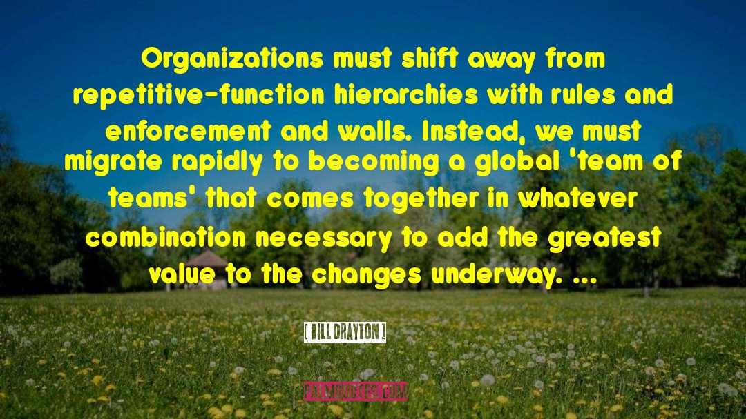 Hierarchies quotes by Bill Drayton