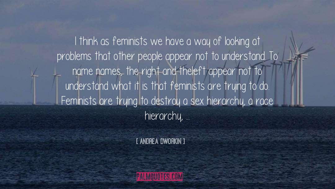 Hierarchy quotes by Andrea Dworkin