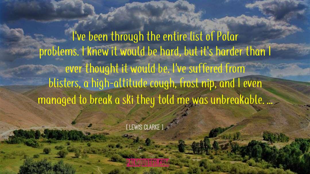 High Altitude quotes by Lewis Clarke