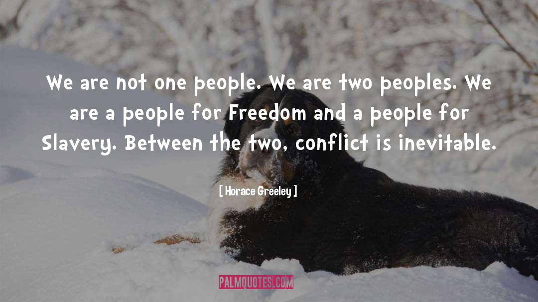 High Conflict People quotes by Horace Greeley
