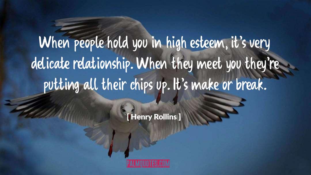 High Esteem quotes by Henry Rollins