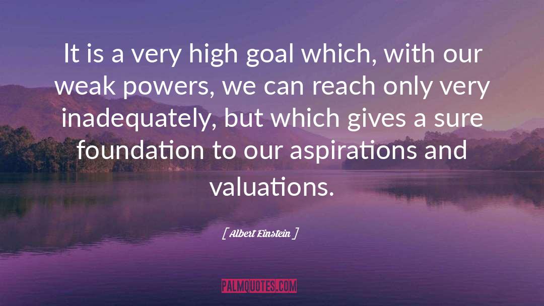 High Goals quotes by Albert Einstein