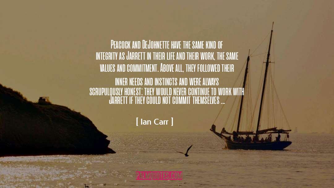 High Order quotes by Ian Carr