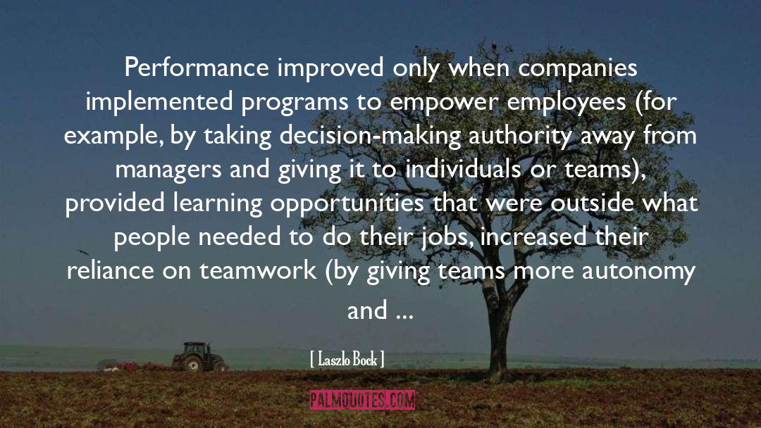 High Performance Teams quotes by Laszlo Bock