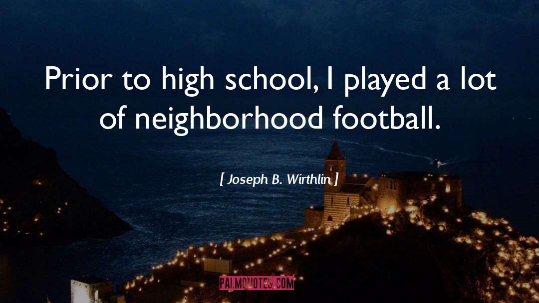 High School Commencement quotes by Joseph B. Wirthlin