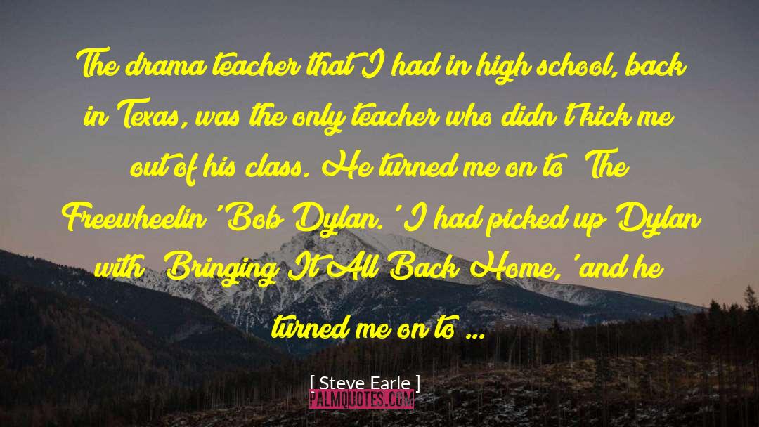 High School Couple quotes by Steve Earle