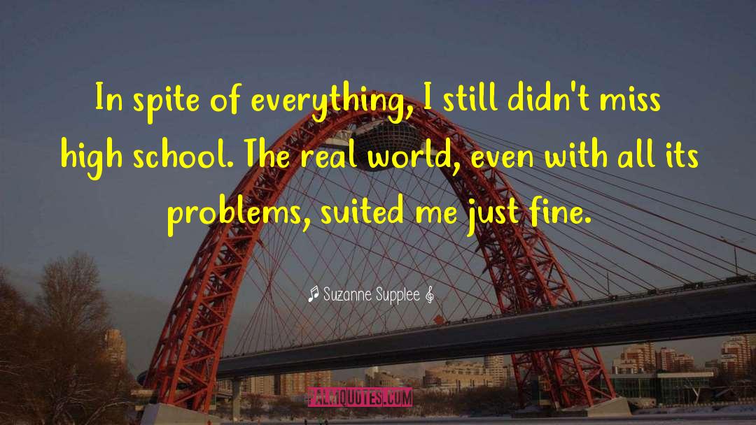 High School Debut quotes by Suzanne Supplee