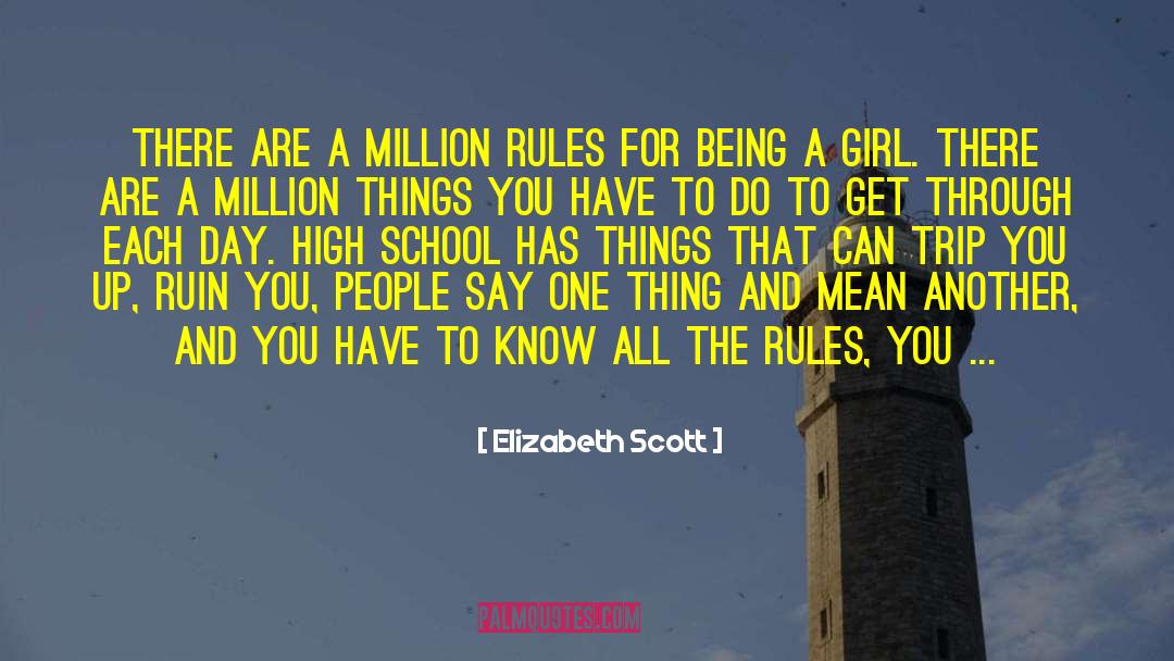 High School History quotes by Elizabeth Scott