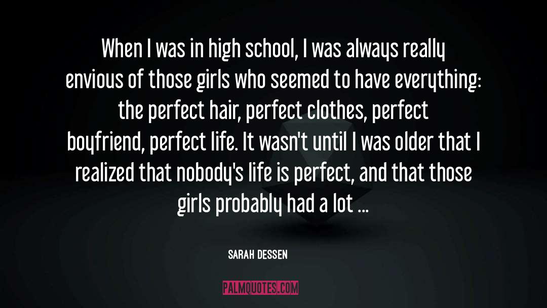 High School Humor quotes by Sarah Dessen