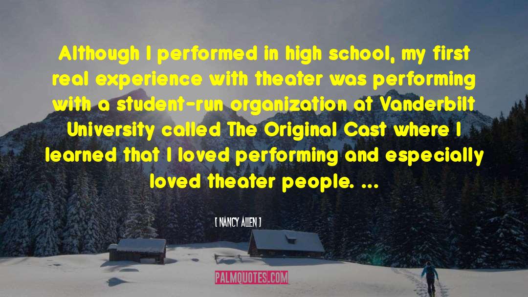 High School Junior quotes by Nancy Allen
