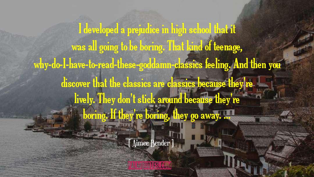 High School Junior quotes by Aimee Bender