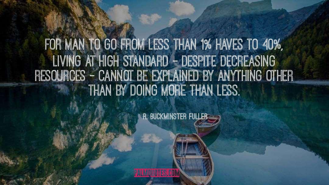 High Standards quotes by R. Buckminster Fuller