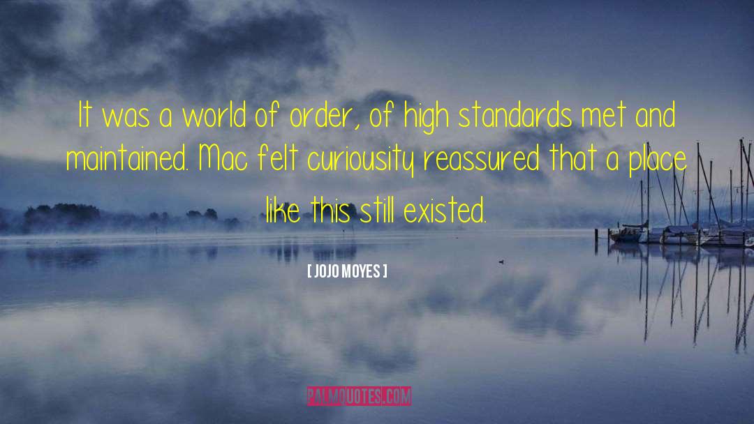 High Standards quotes by Jojo Moyes