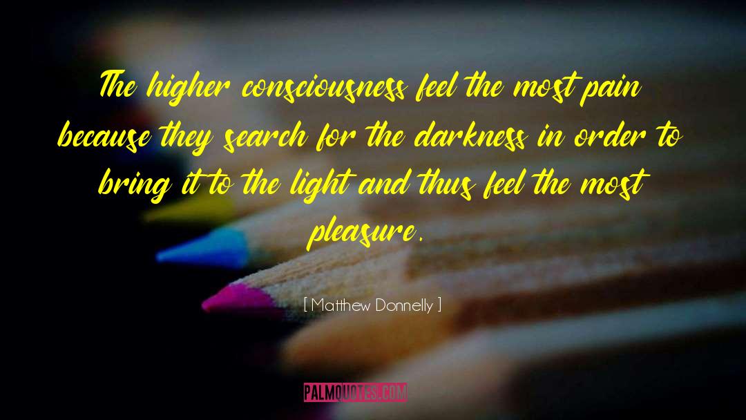Higher Consciousness quotes by Matthew Donnelly
