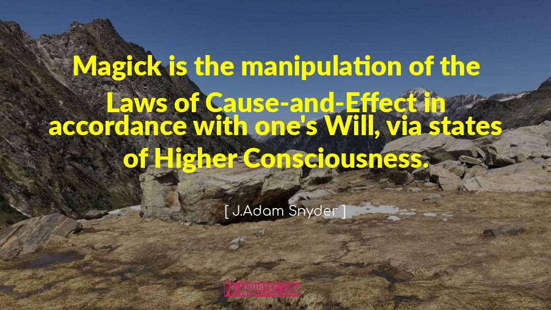 Higher Consciousness quotes by J.Adam Snyder