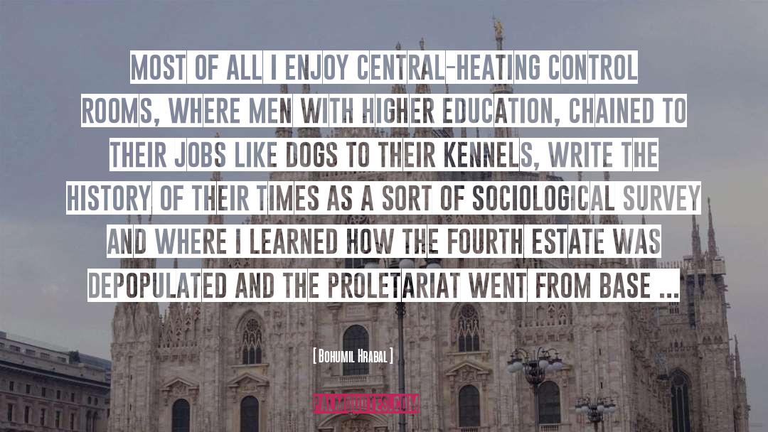 Higher Education quotes by Bohumil Hrabal