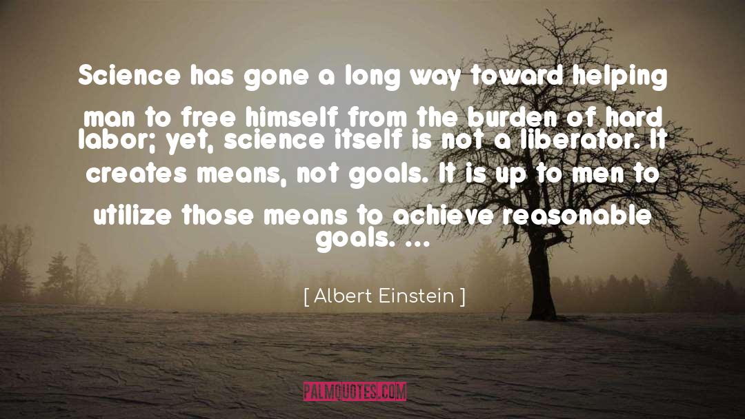 Higher Goals quotes by Albert Einstein