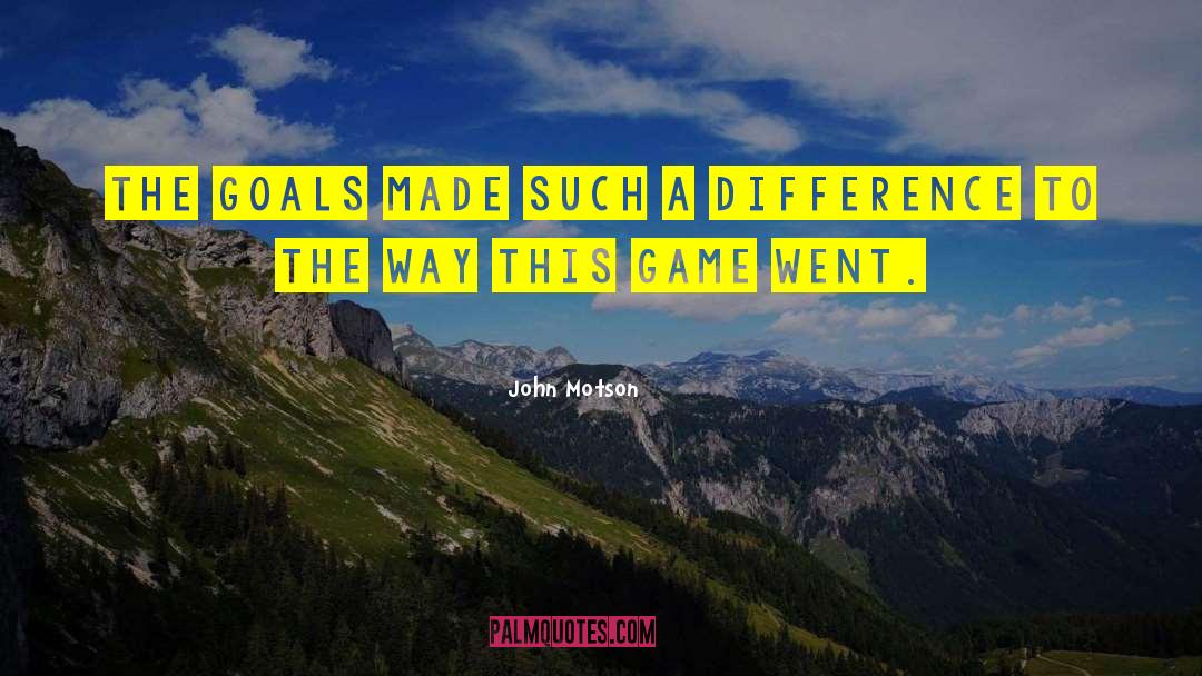 Higher Goals quotes by John Motson