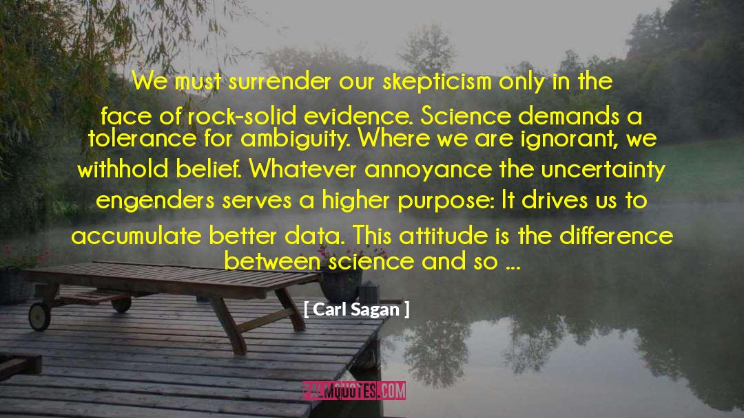 Higher Purpose quotes by Carl Sagan
