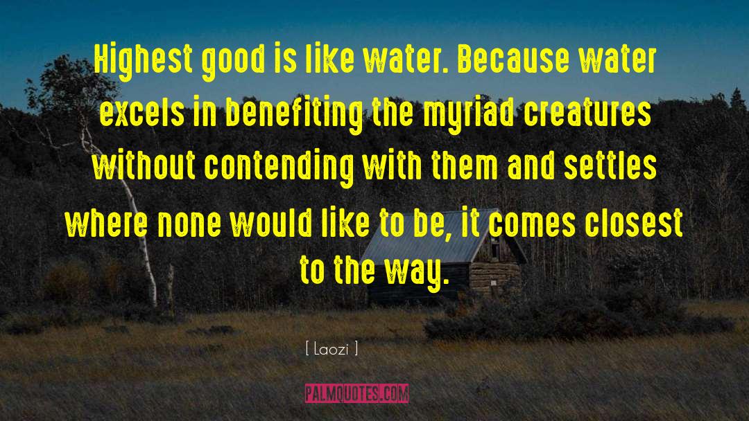 Highest Good quotes by Laozi