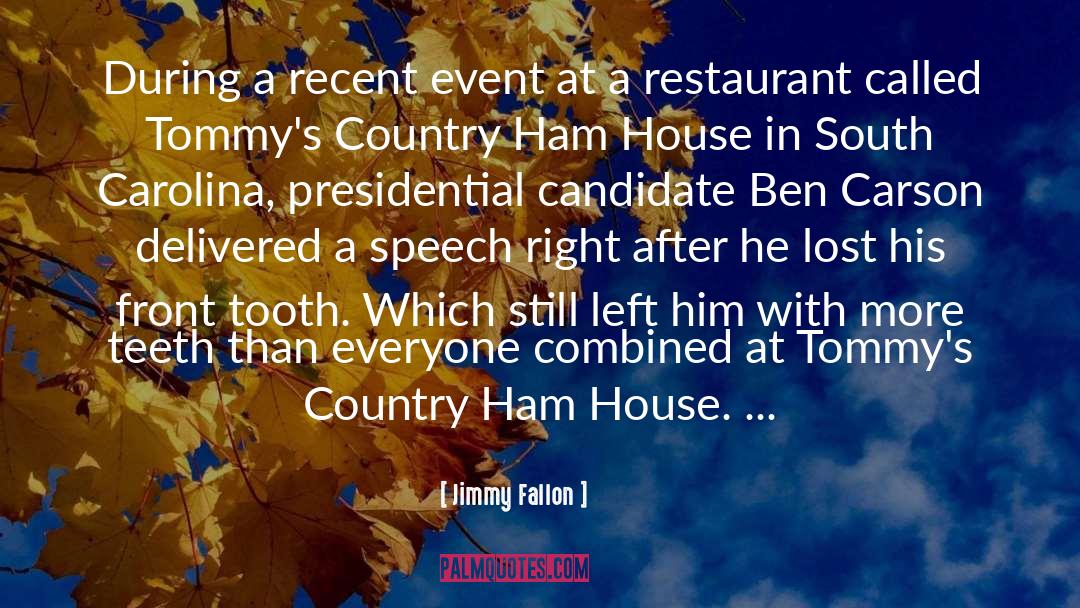 Highfalutin Restaurant quotes by Jimmy Fallon