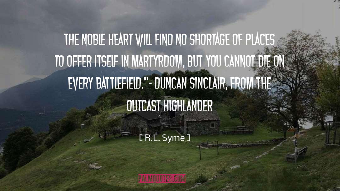 Highlander quotes by R.L. Syme