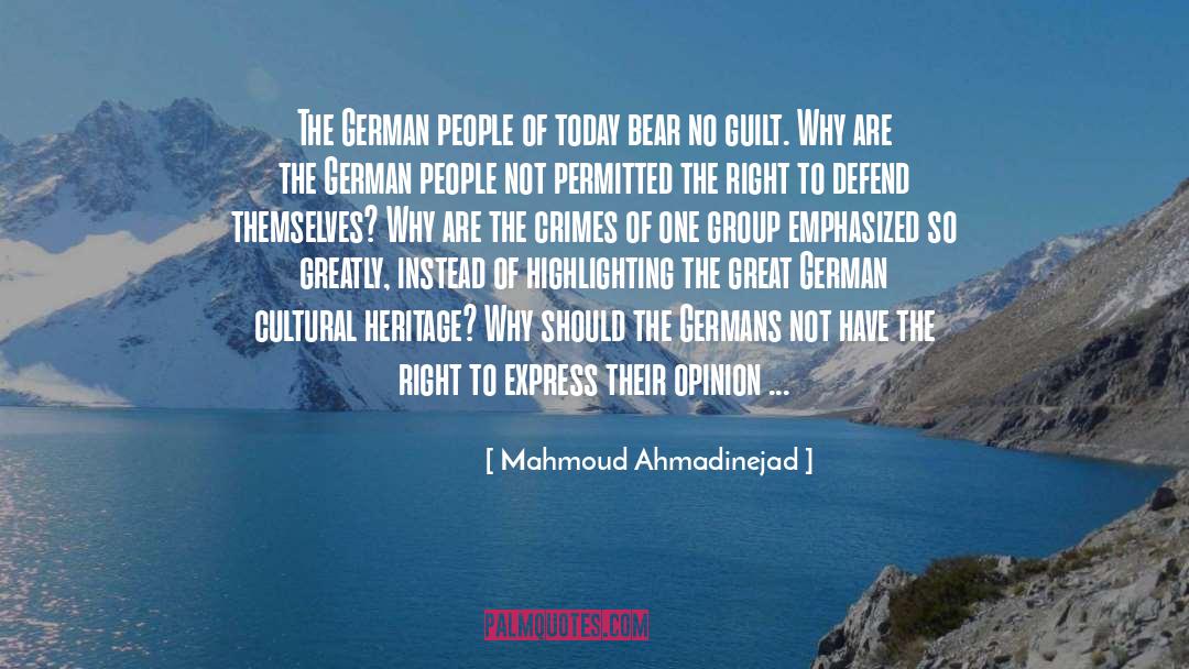 Highlighting quotes by Mahmoud Ahmadinejad