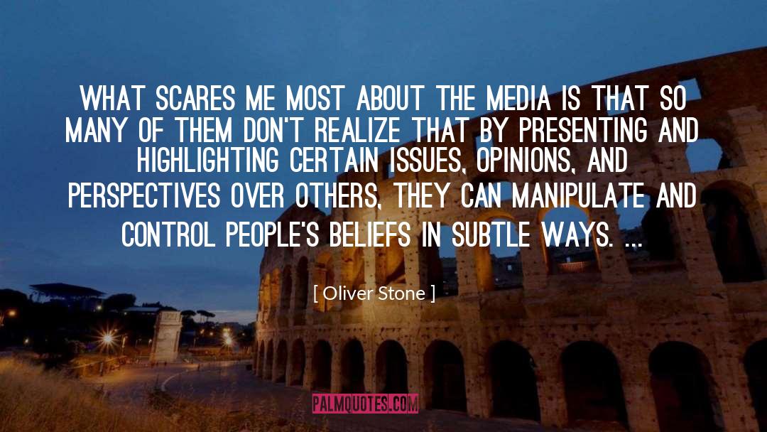 Highlighting quotes by Oliver Stone