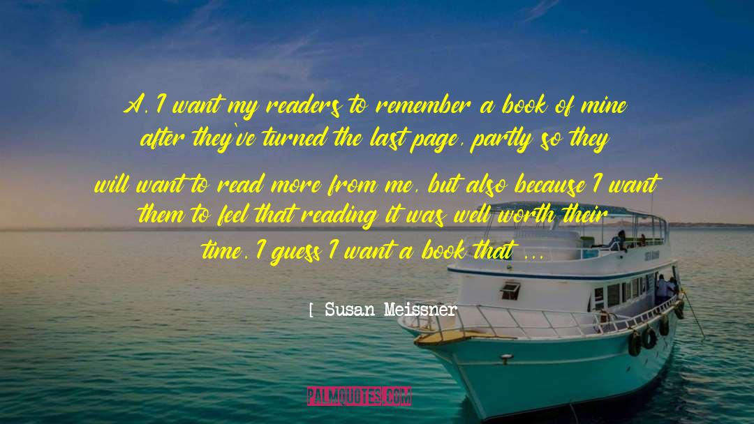 Highlighting quotes by Susan Meissner