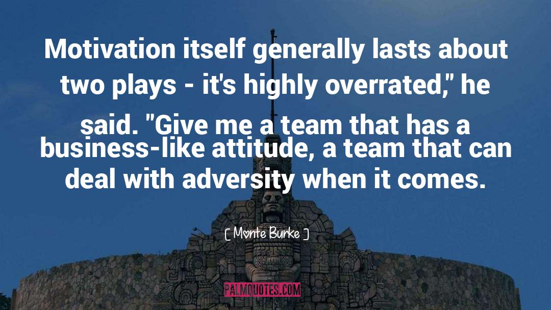 Highly Attitude quotes by Monte Burke