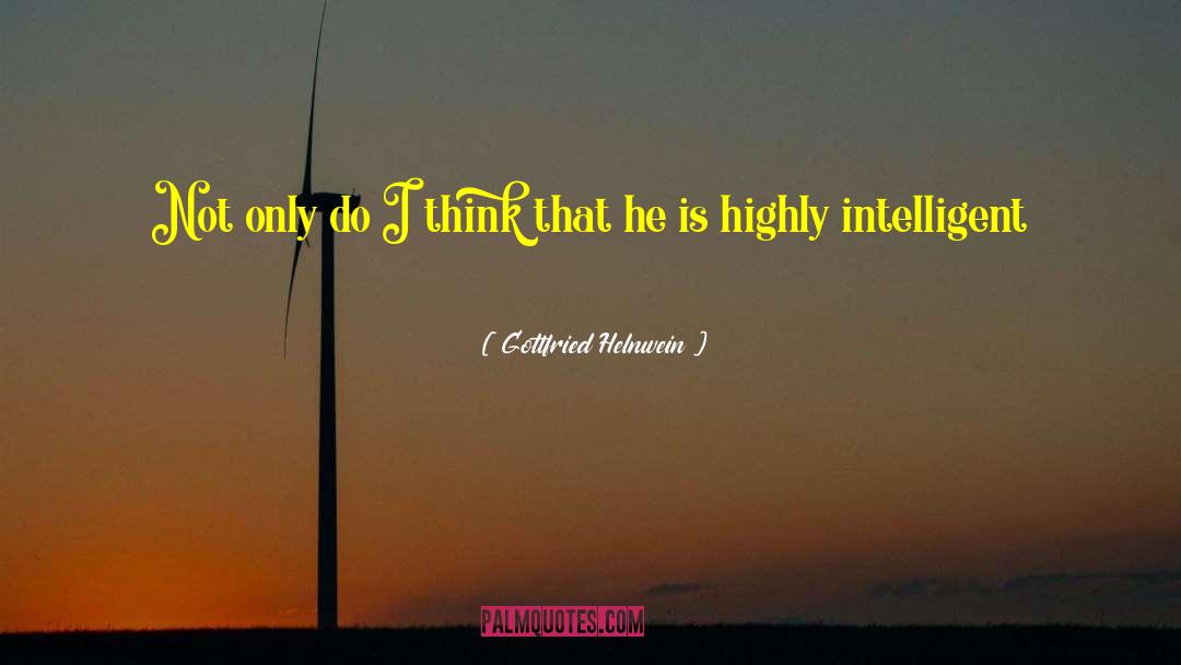 Highly Intelligent quotes by Gottfried Helnwein