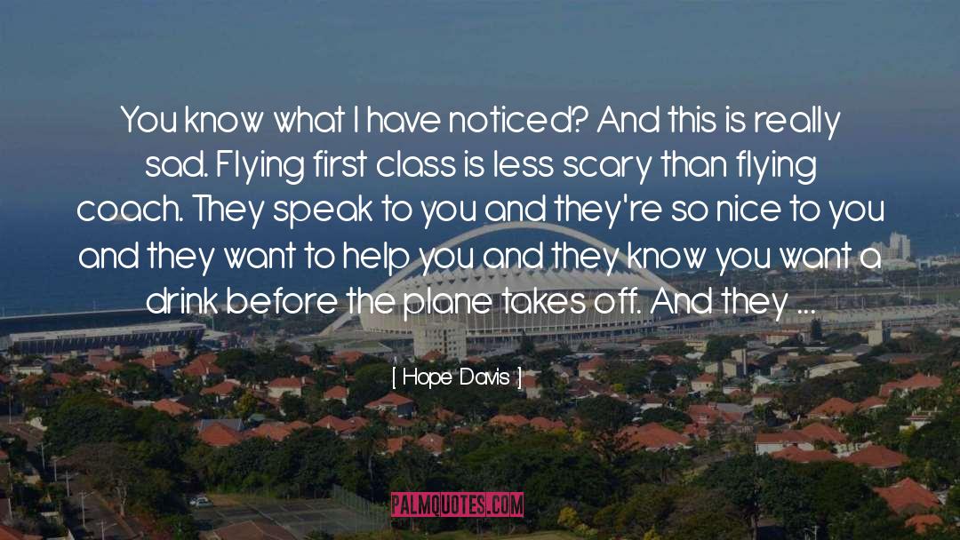 Hijacked Plane quotes by Hope Davis