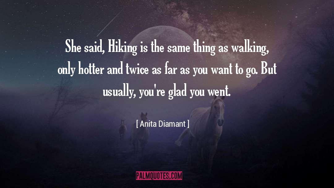 Hiking The Pct quotes by Anita Diamant