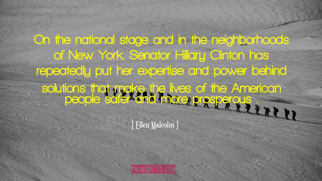 Hilary Clinton quotes by Ellen Malcolm