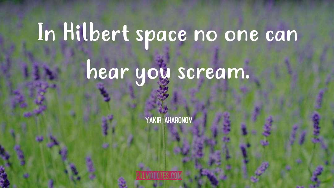 Hilbert Space quotes by Yakir Aharonov