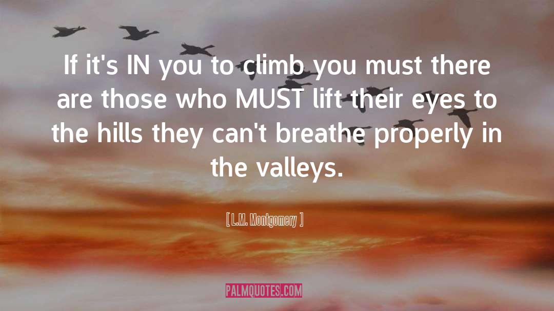 Hills quotes by L.M. Montgomery