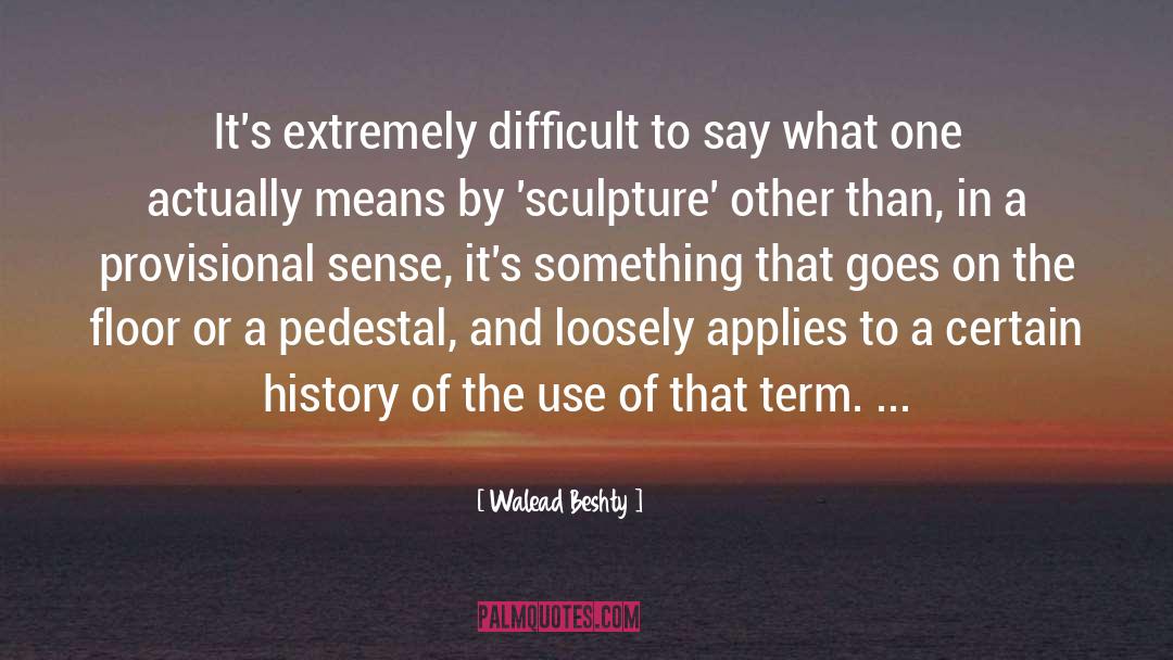 Himmelstoss Sculpture quotes by Walead Beshty