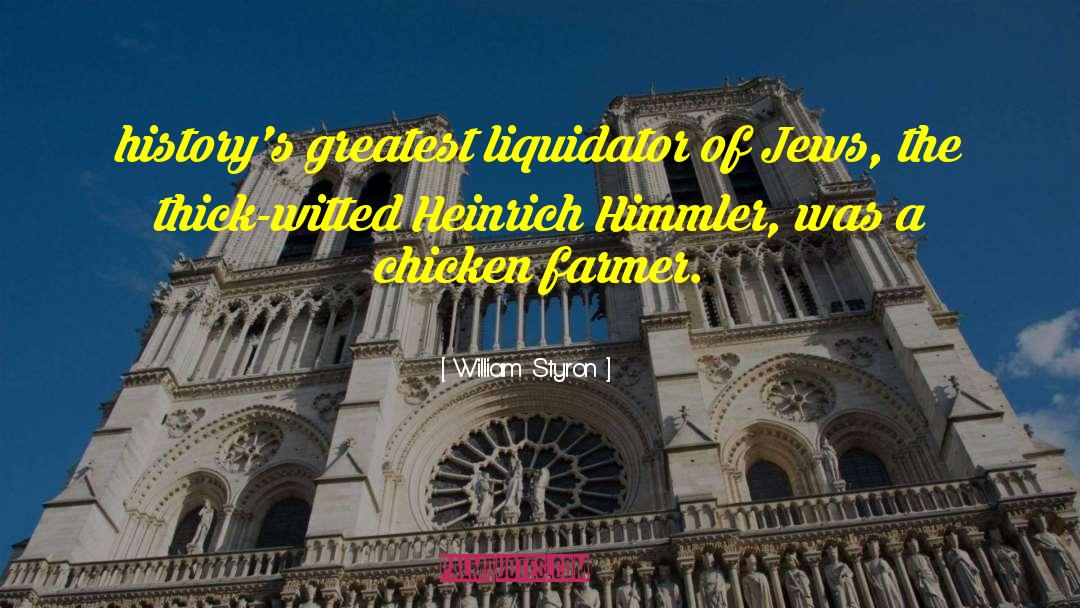 Himmler quotes by William Styron