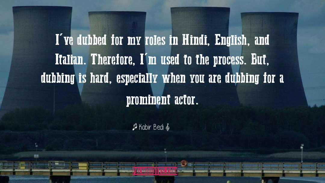 Hindi Maarte quotes by Kabir Bedi