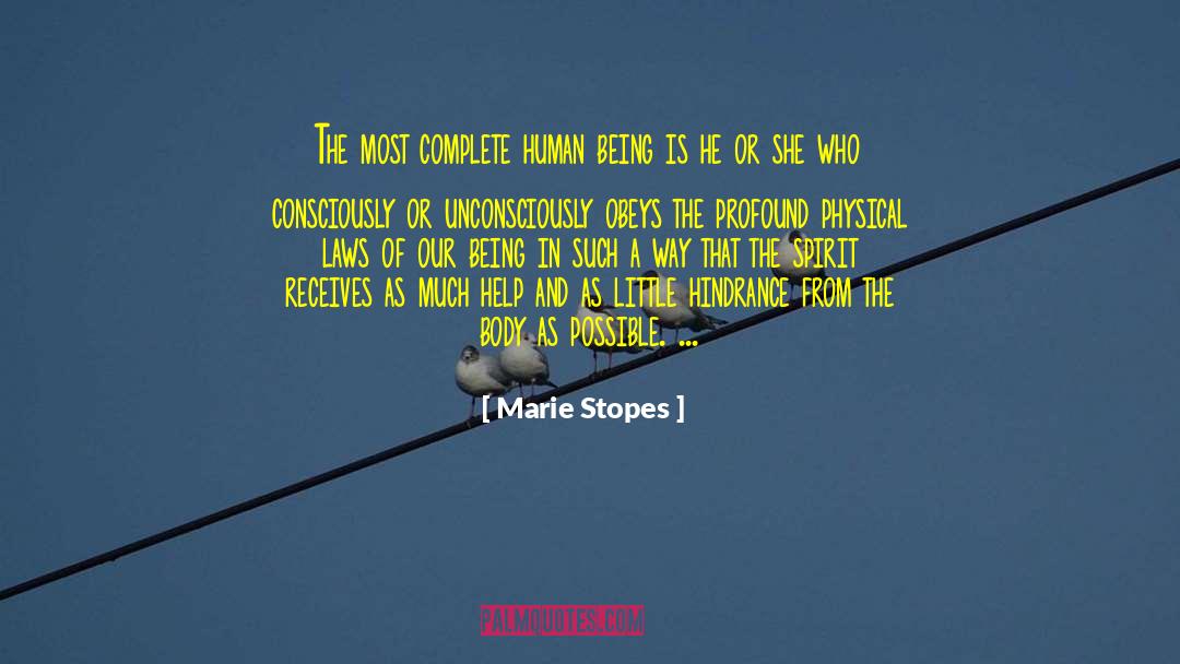 Hindrance quotes by Marie Stopes