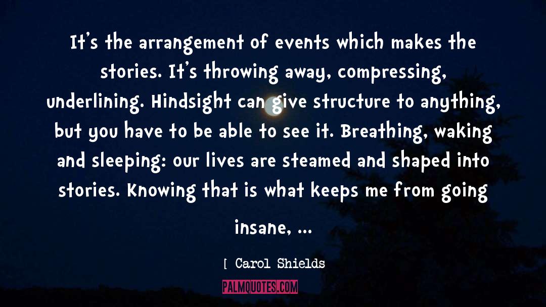 Hindsight quotes by Carol Shields